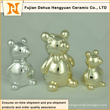 Various Style and Colorful Ceramic Bear for Home Decoration